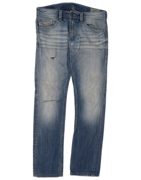 Мужские узкие джинсы скинни Diesel Thavar W30 L32, синий хлопок