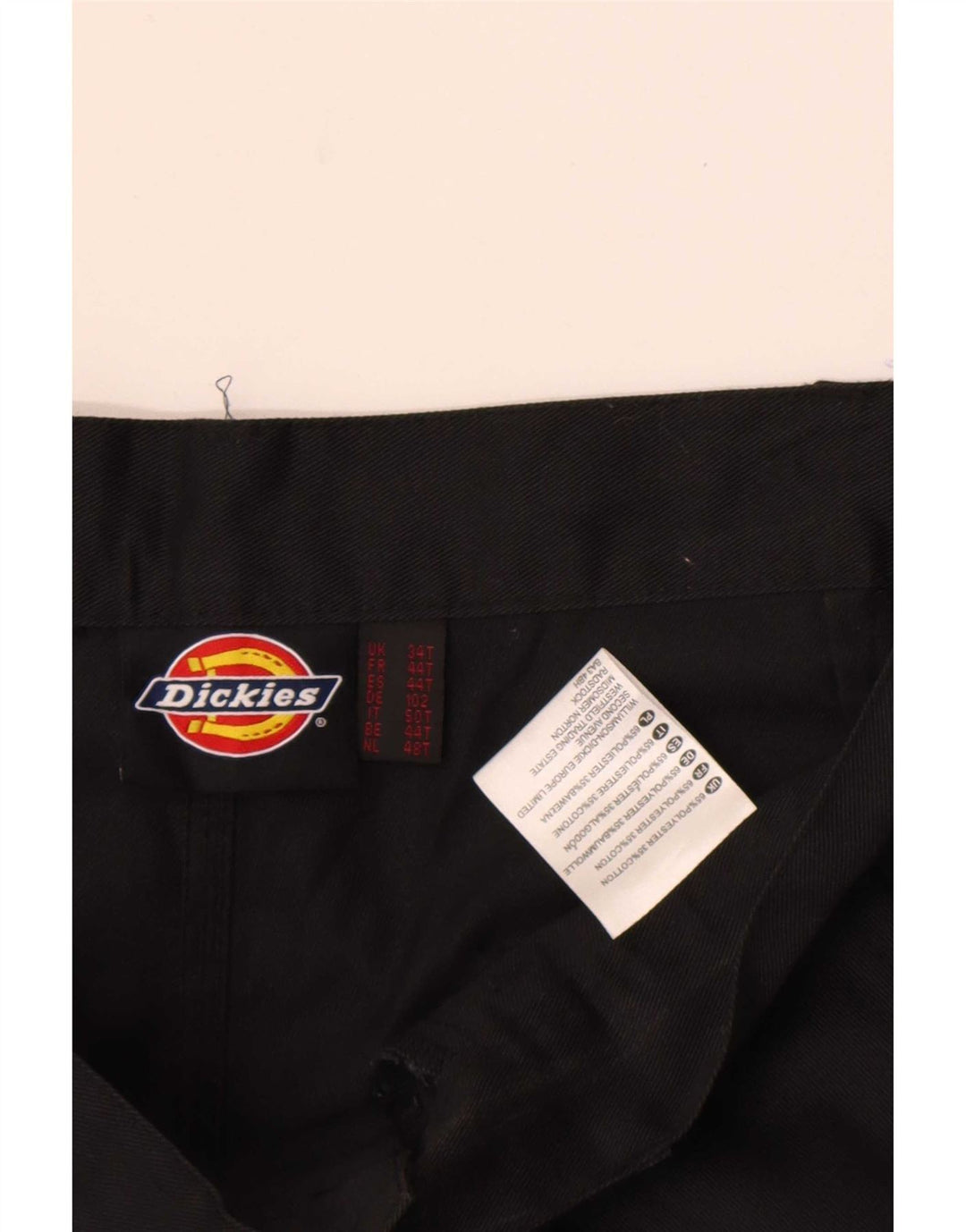 Мужские прямые брюки-карго Dickies W34 L29, черный полиэстер
