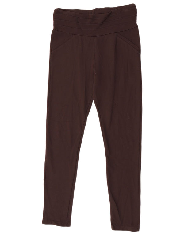 Женские леггинсы Zara UK 16, большие, коричневые, вискоза