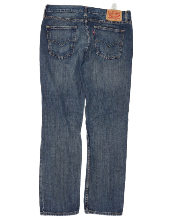 Мужские прямые джинсы Levi's 514 W34 L32 синие, хлопок