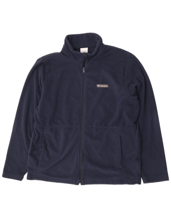 Мужская флисовая куртка Columbia UK 42 XL темно-синяя полиэстер
