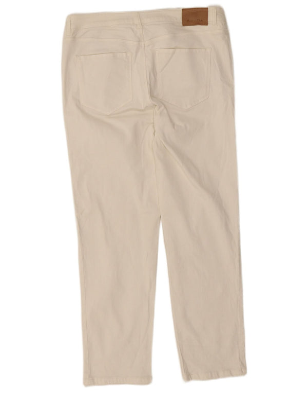 Женские узкие джинсы Massimo Dutti EU 40 MMedium W30 L26, белый хлопок