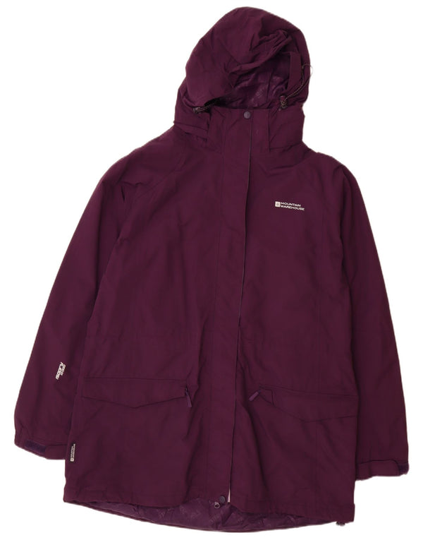 Женский плащ с капюшоном Mountain Warehouse UK 20 2XL Фиолетовый нейлон