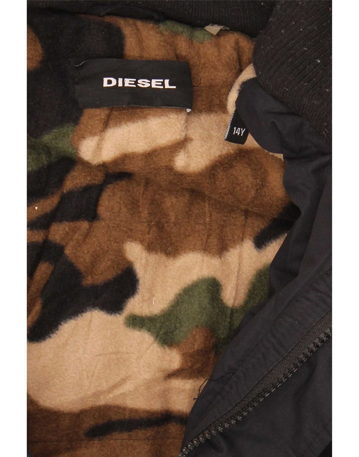 Ветровка Diesel для мальчиков 13–14 лет, темно-синяя, полиэстер