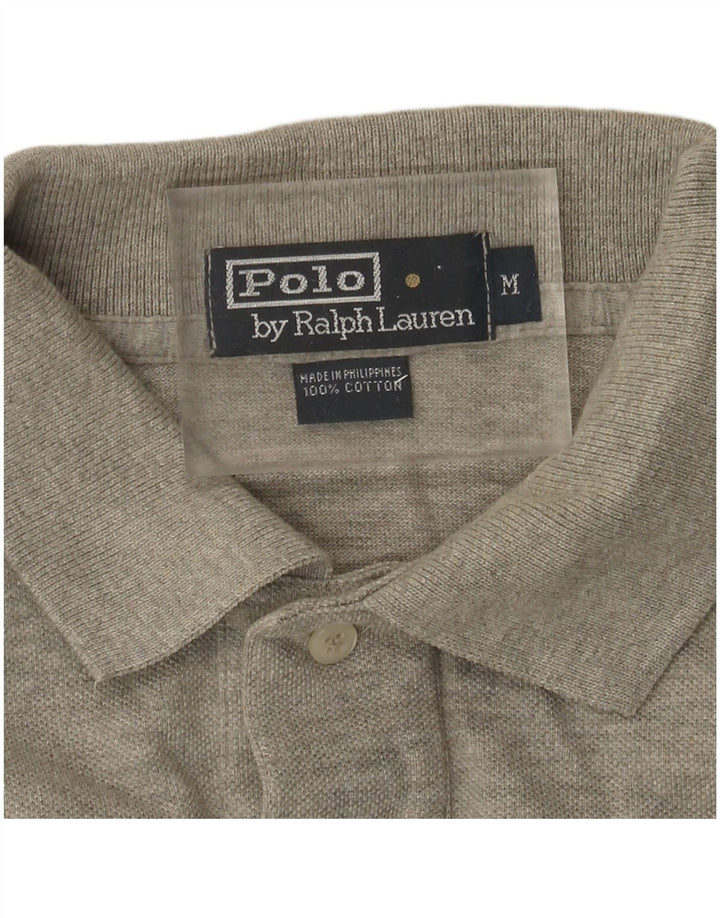 Мужская рубашка поло Polo Ralph Lauren среднего серого цвета, хлопок