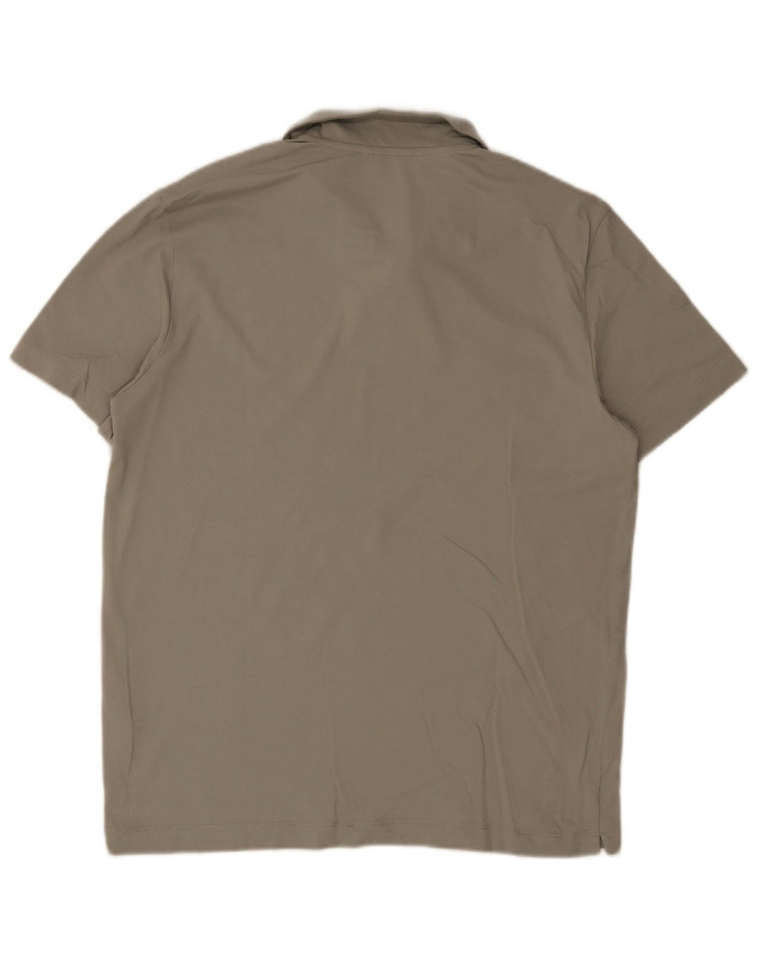 Мужская рубашка-поло Massimo Dutti XL, цвет хаки, хлопок