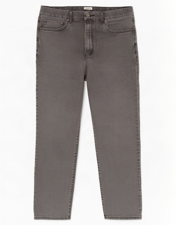 Мужские прямые джинсы Marks & Spencer W36 L29 серые, хлопковые