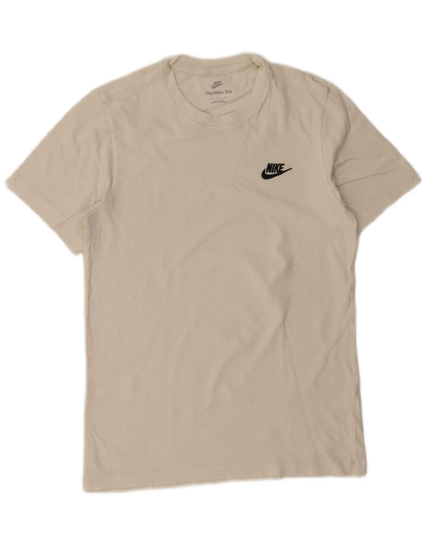 Мужская футболка Nike, маленький белый хлопок