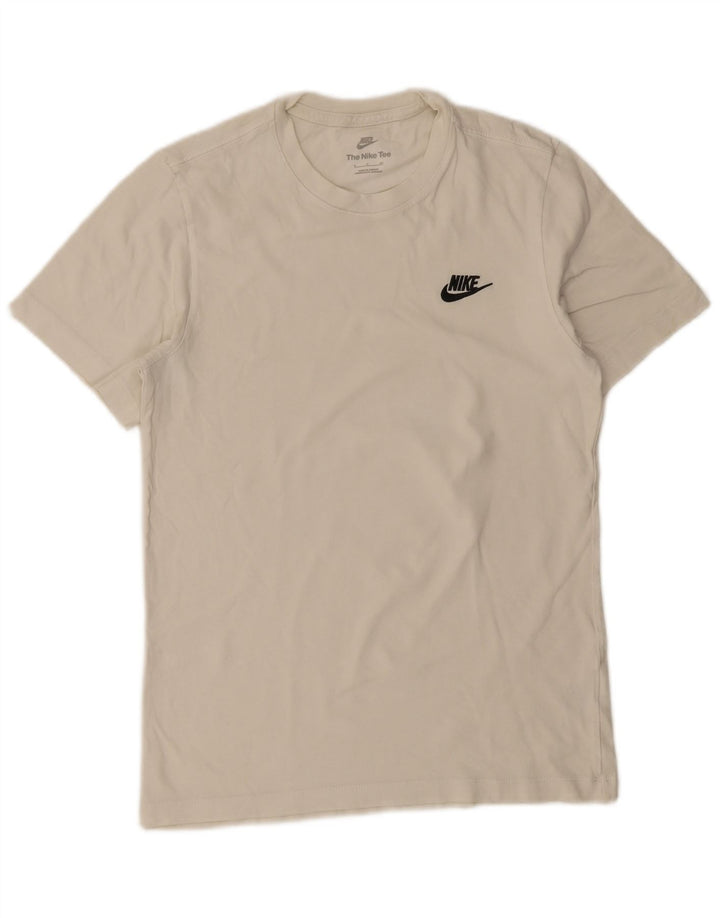 Мужская футболка Nike, маленький белый хлопок