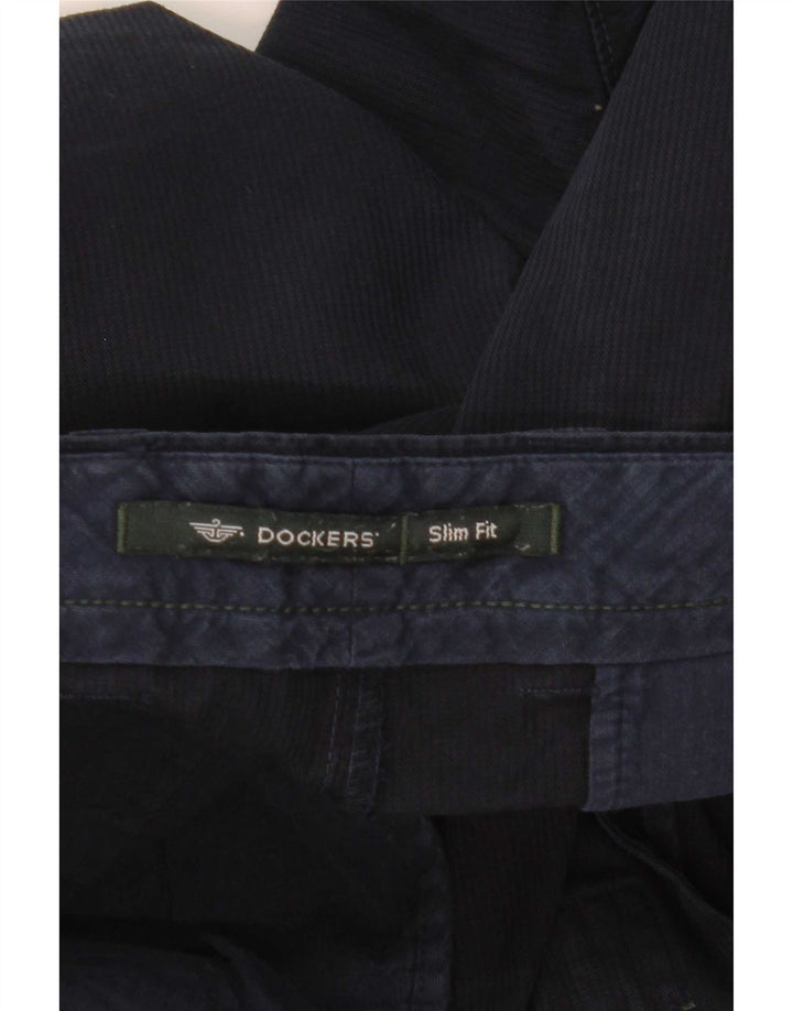 Мужские шорты-чиносы Dockers Slim Fit W30, средние, темно-синие