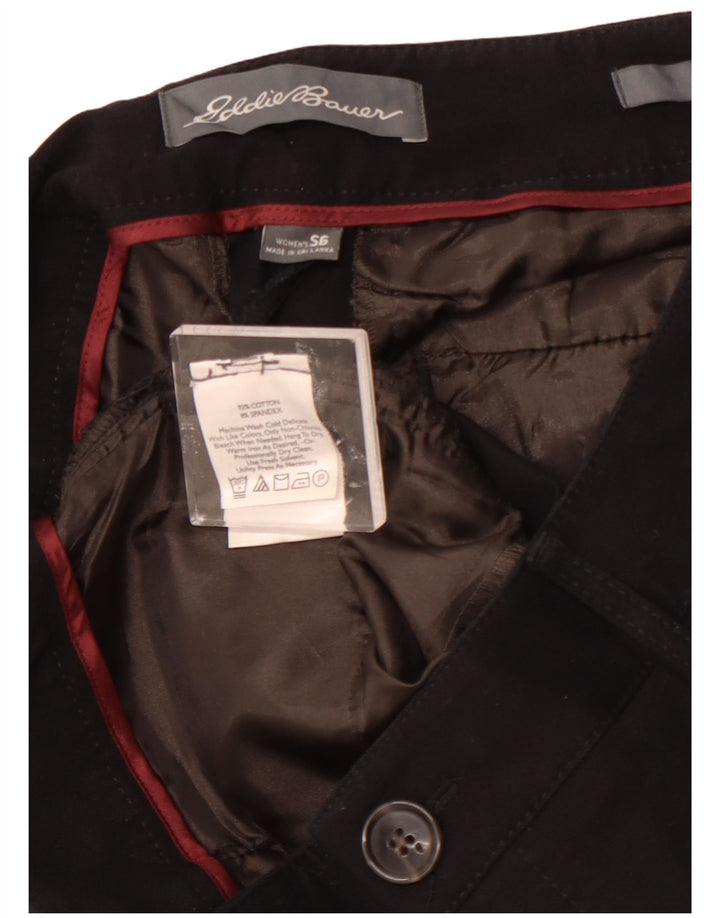 EDDIE BAUER Женские повседневные брюки с пышной посадкой, США 6, средние W28 L29, черные