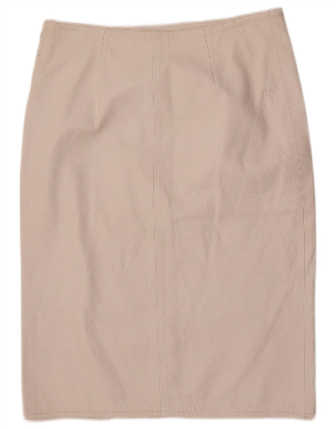 Винтажная женская кожаная юбка IT 48 XL W32 Белая