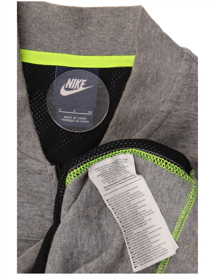 Мужской спортивный костюм NIKE, маленькая серая хлопковая куртка