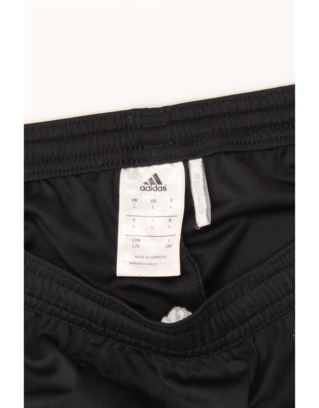 Мужские спортивные шорты Adidas Climalite, большие черные полиэстер с цветными блоками