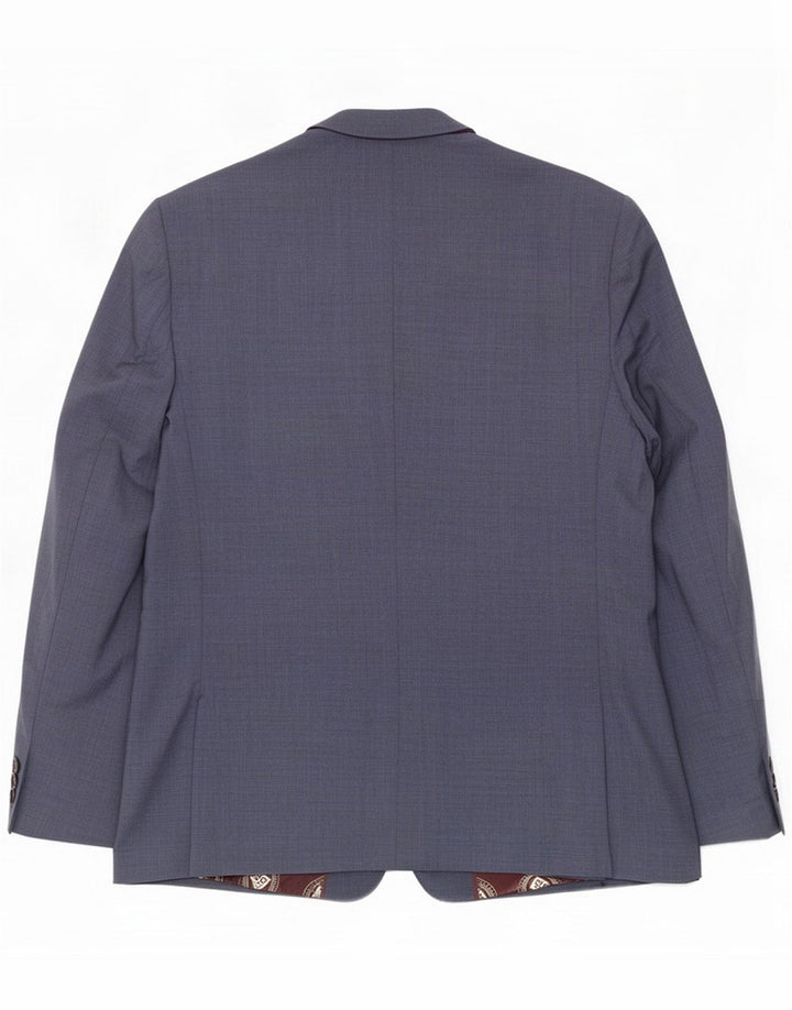 Мужской пиджак на двух пуговицах Ted Baker UK 44 2XL, синяя шерсть
