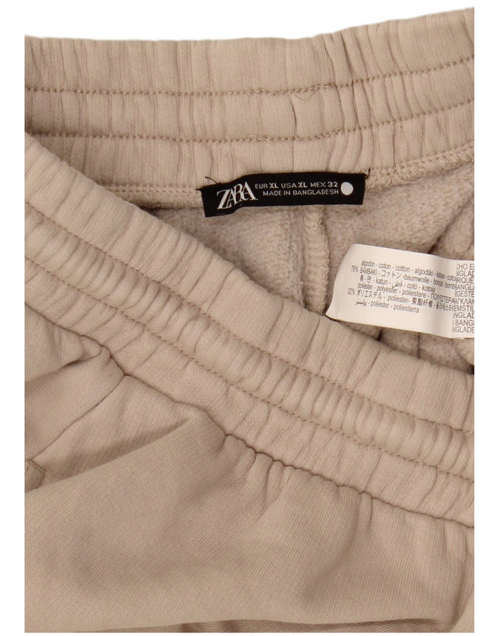 Мужские спортивные шорты Zara XL, бежевый хлопок