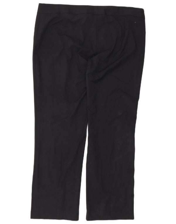 Женские прямые повседневные брюки Marks & Spencer UK 22 3XL W44 L32 Темно-синие