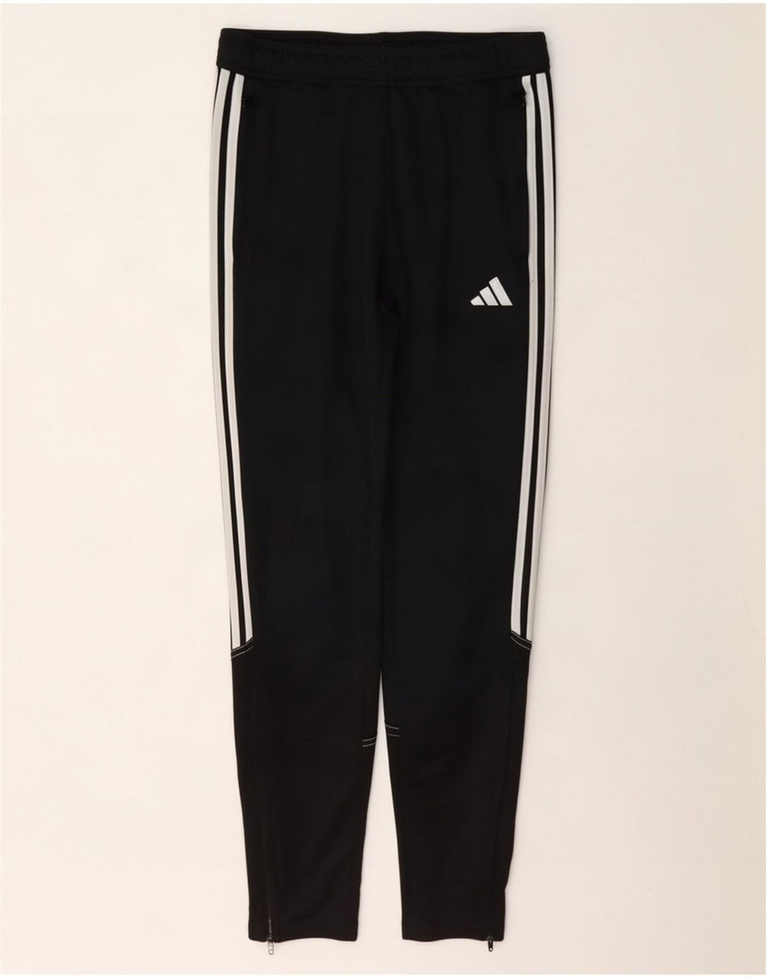 Adidas Обычные спортивные брюки для мальчиков 13-14 лет, черный полиэстер