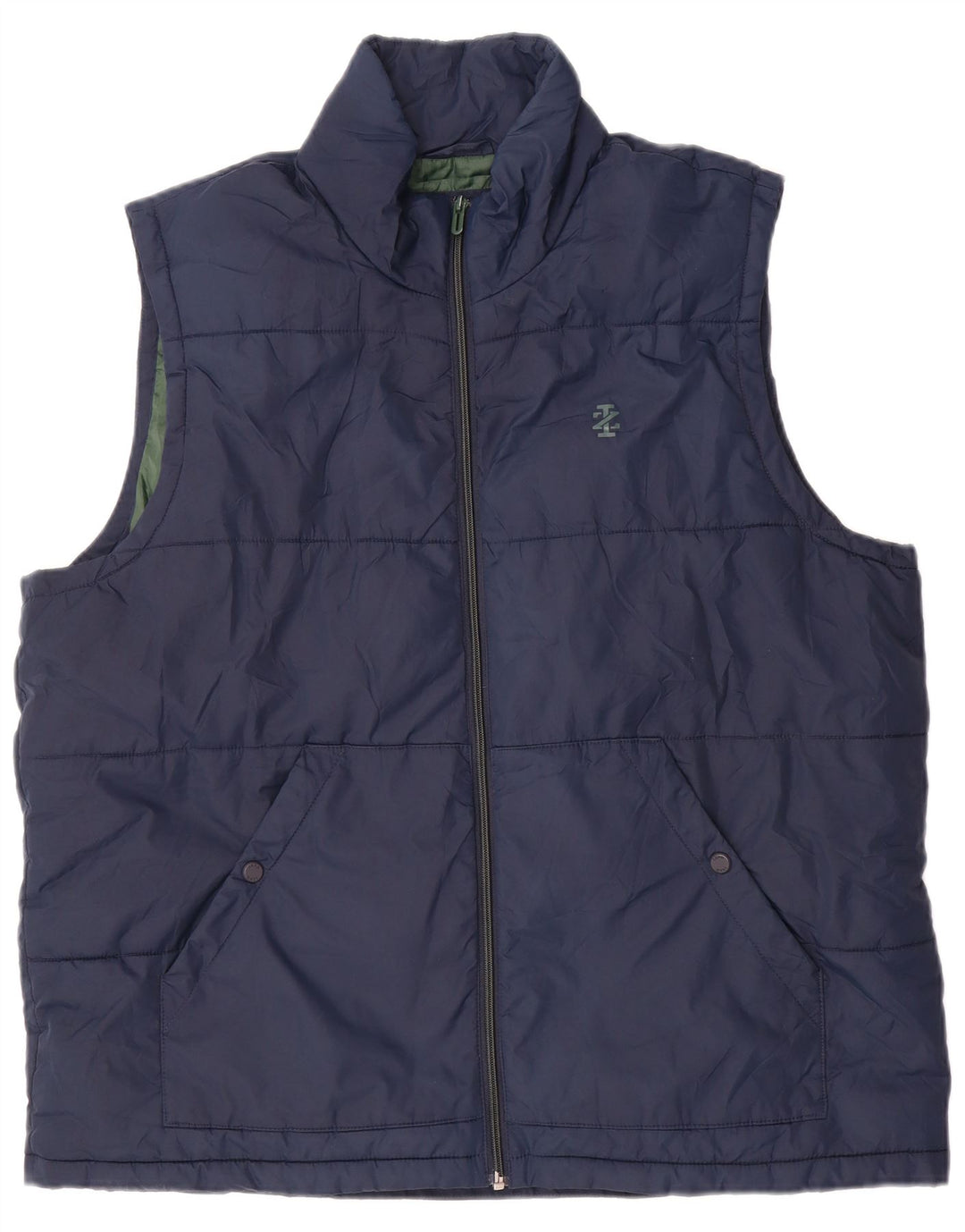 IZOD Мужской утепленный жилет UK 42 XL темно-синий из полиэстера