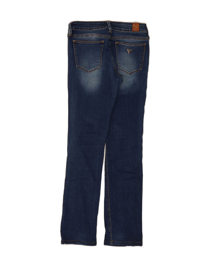 GUESS Womens Cigarette Straight Jeans W26 L29 Blue Cotton Vintage Guess and Second-Hand Guess from Messina Hembry 