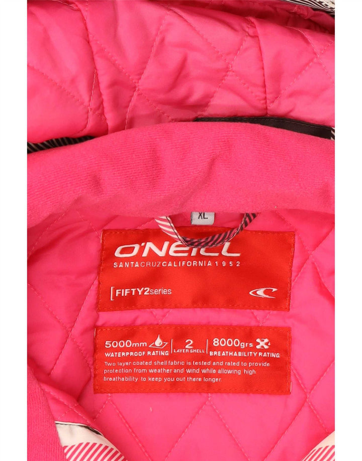 Женская лыжная куртка O'Neill UK 18 XL, разноцветный полиэстер в клетку