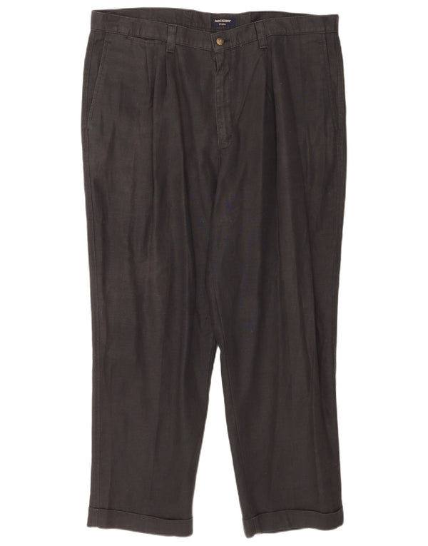 Мужские брюки-чиносы Dockers W40 L30, черные льняные брюки