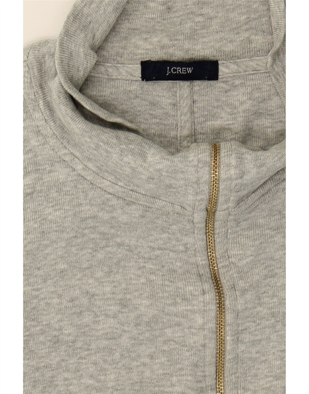 J. CREW Womens Tracksuit Top Jacket UK 10 Small Grey Cotton Vintage J. Crew and Second-Hand J. Crew from Messina Hembry 