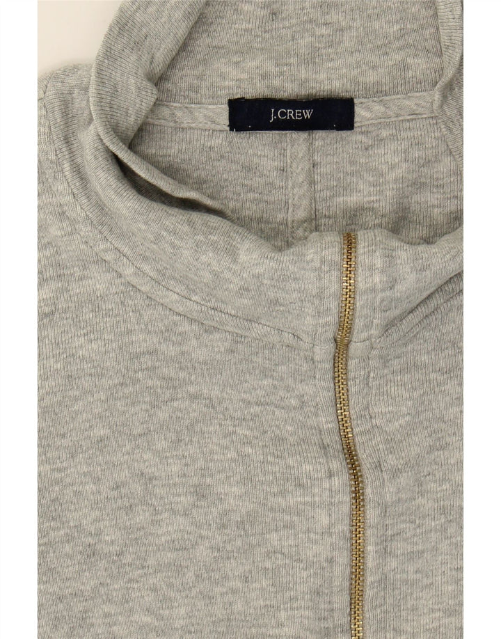 J. CREW Womens Tracksuit Top Jacket UK 10 Small Grey Cotton Vintage J. Crew and Second-Hand J. Crew from Messina Hembry 