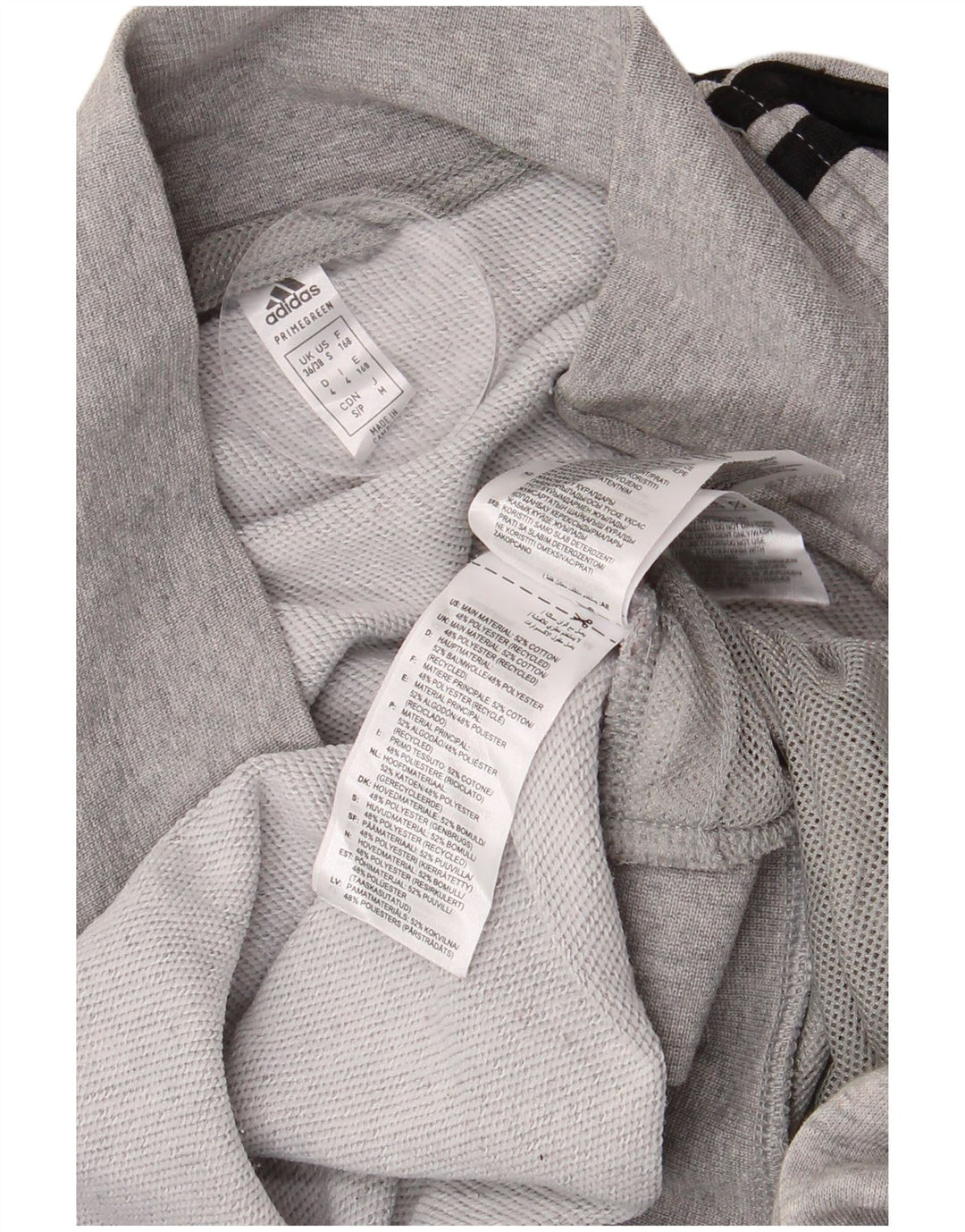 Мужской спортивный костюм ADIDAS, верхняя куртка UK 36/38, маленький серый хлопок с крапинками