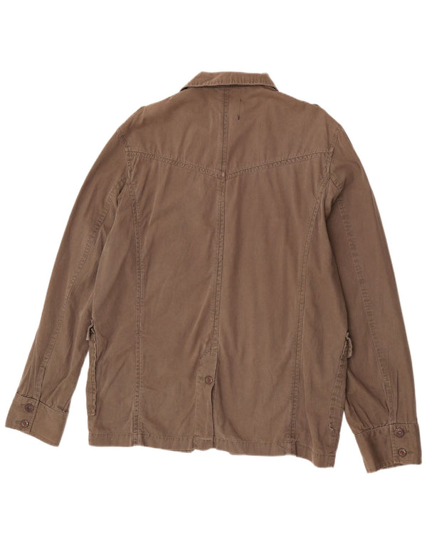 Мужская куртка в стиле милитари Zara UK 44 2XL, коричневый хлопок