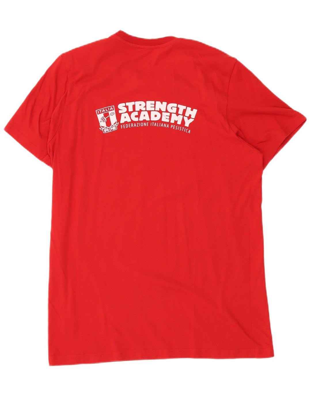 Мужская футболка ADIDAS Italia с рисунком, большой красный хлопковый топ