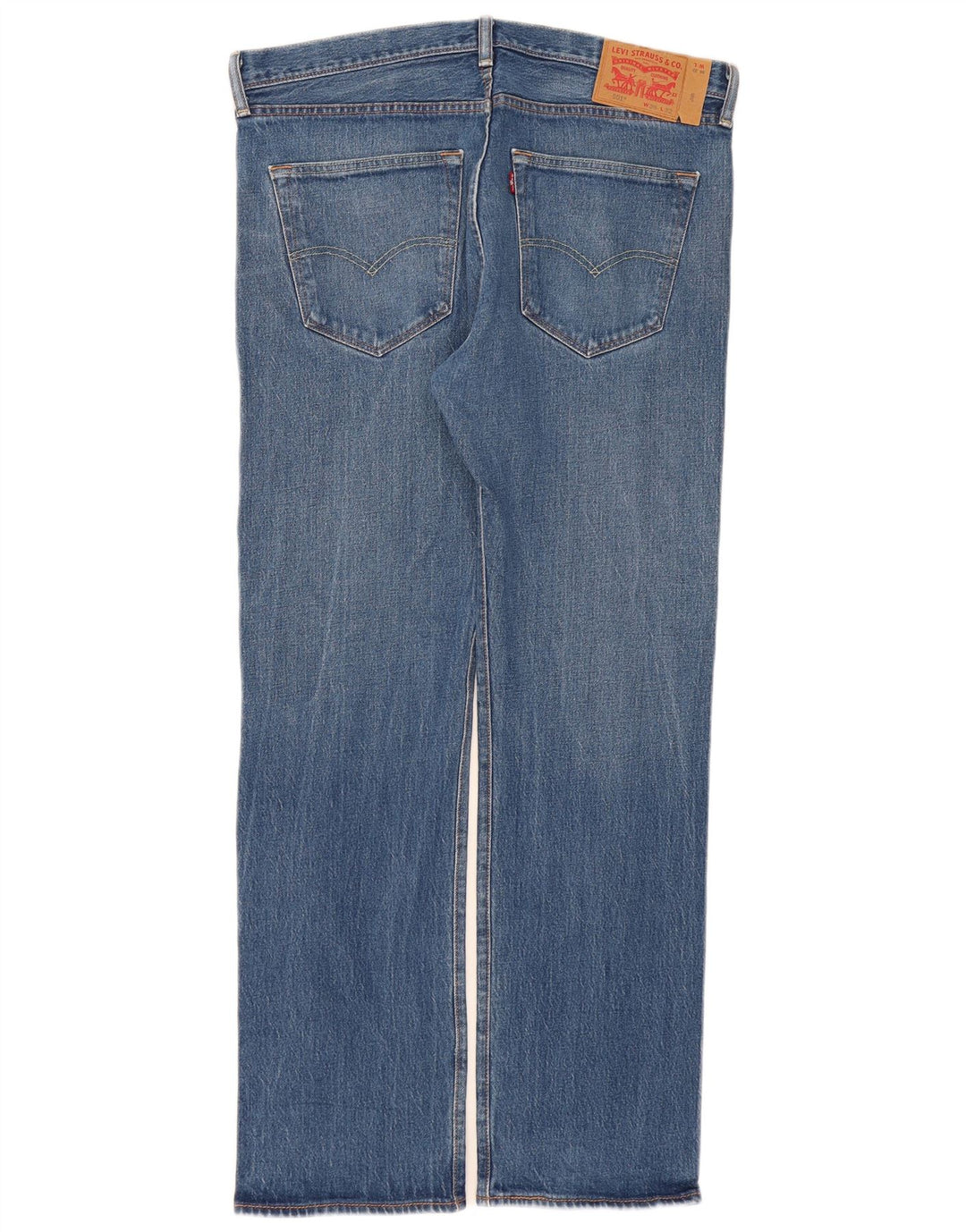 Мужские прямые джинсы Levi's 501 W36 L32 синие, хлопок