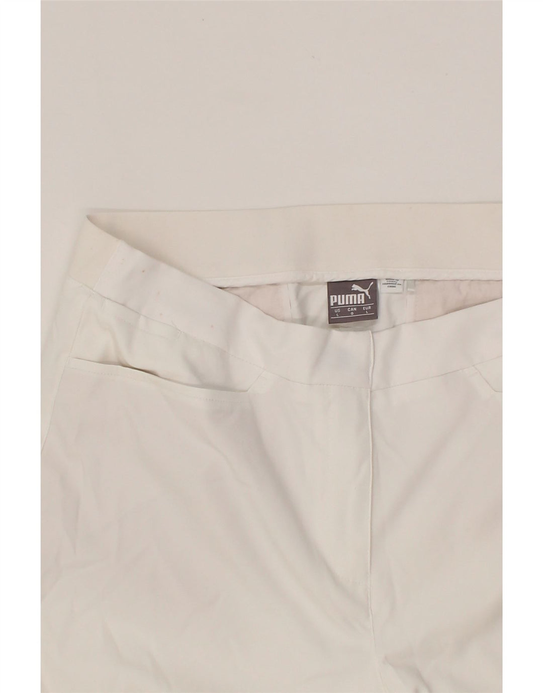 PUMA Womens Casual Shorts Large W34  White Cotton Vintage Puma and Second-Hand Puma from Messina Hembry 