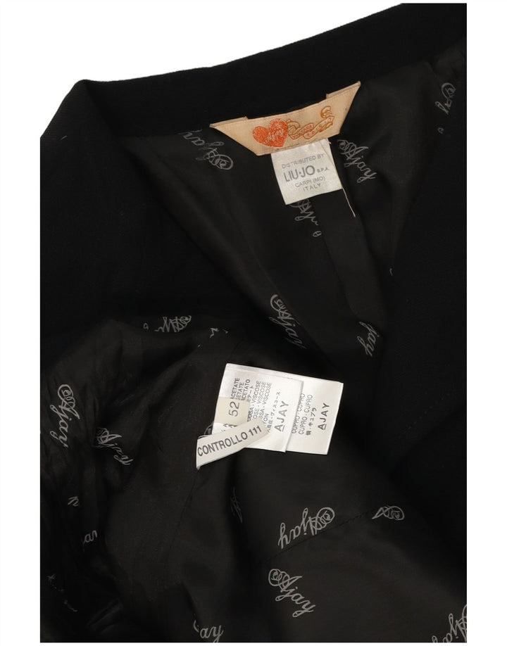 Женский пиджак Liu Jo на 2 пуговицах IT 52 2XL, черный ацетат