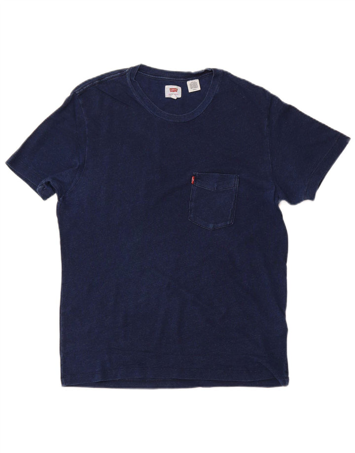 Мужская футболка LEVI'S, маленькая, темно-синяя, хлопковая