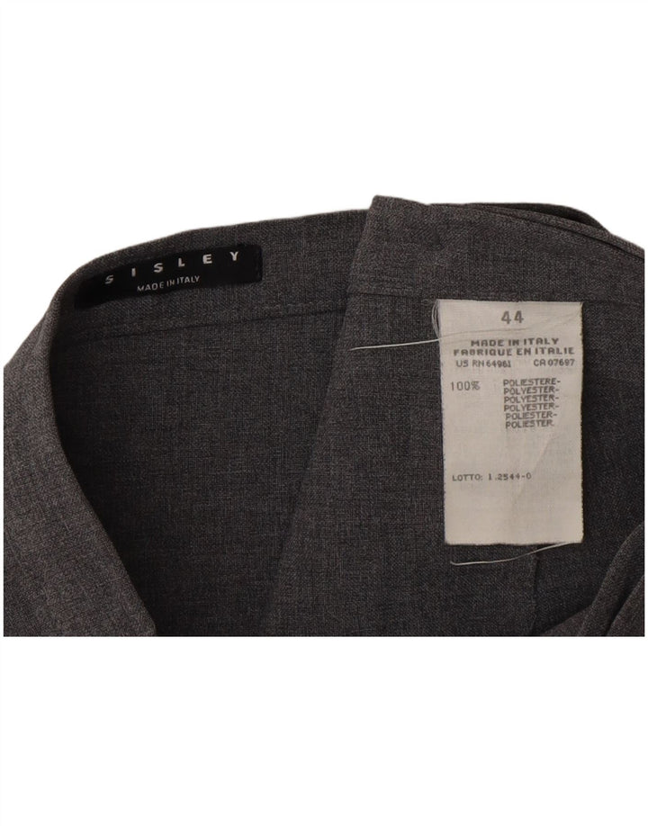 Женская мини-юбка с запахом и высокой талией Sisley IT 44 Medium W26 Серый полиэстер