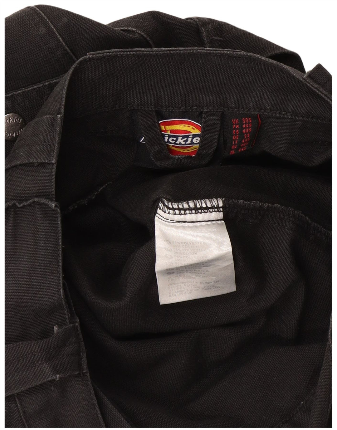 Мужские прямые брюки-карго Dickies W30 L28, серые, полиэстер с цветными блоками