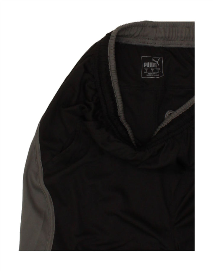 PUMA Mens Sport Shorts Small Black Colourblock Polyester Vintage Puma and Second-Hand Puma from Messina Hembry 