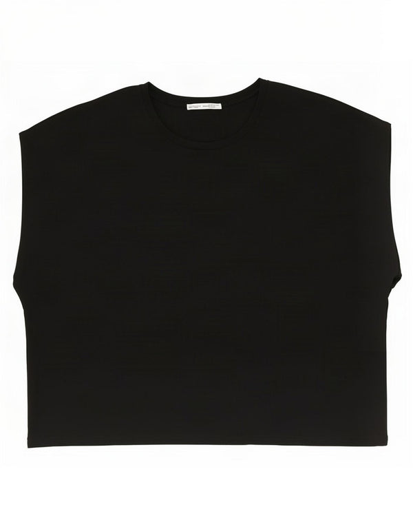 Женская футболка оверсайз Zara Top UK 16, большая черная