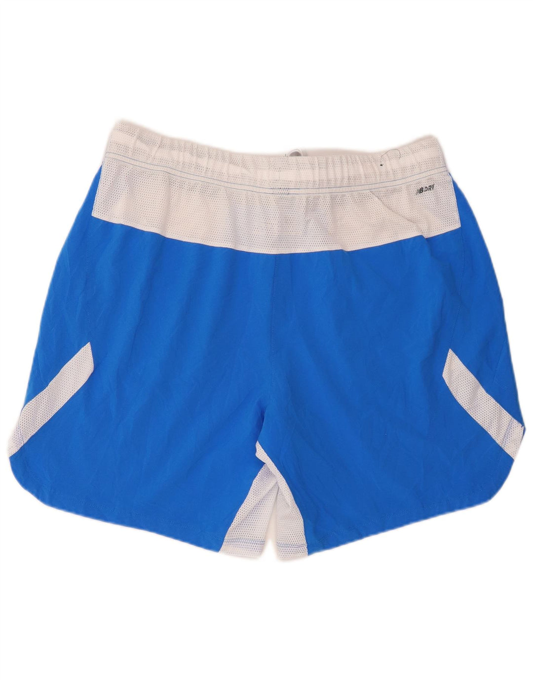Мужские спортивные шорты New Balance XL синие из полиэстера с цветными блоками