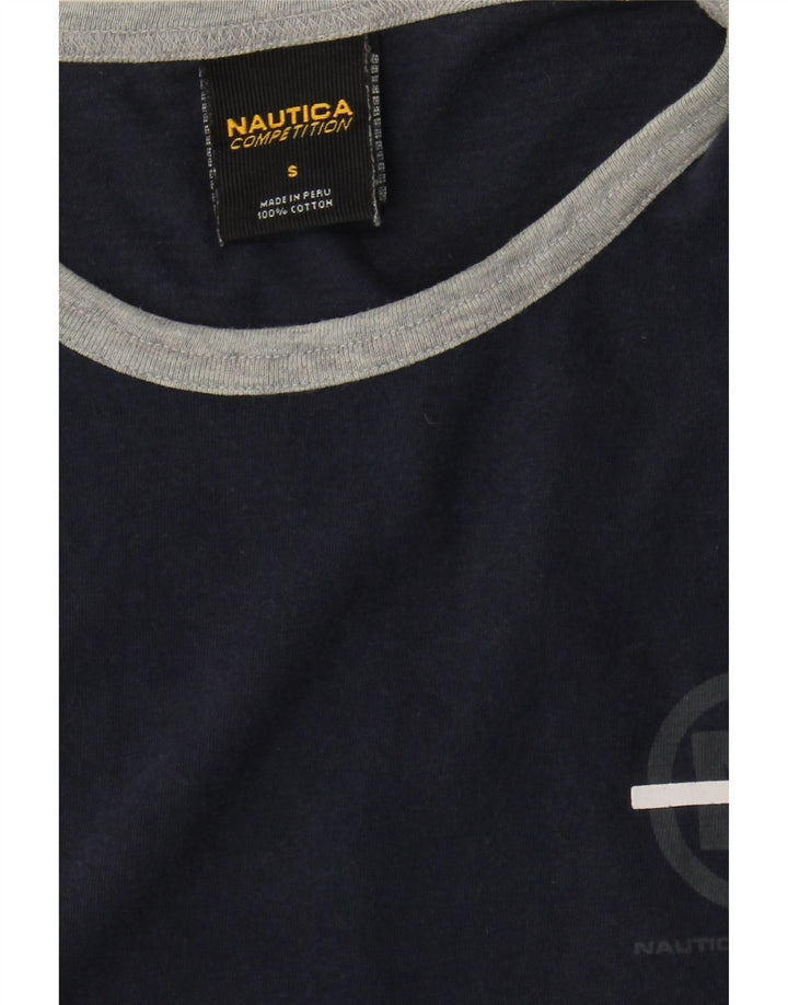 Мужской жилет Nautica с графическим рисунком, маленький темно-синий, хлопковый