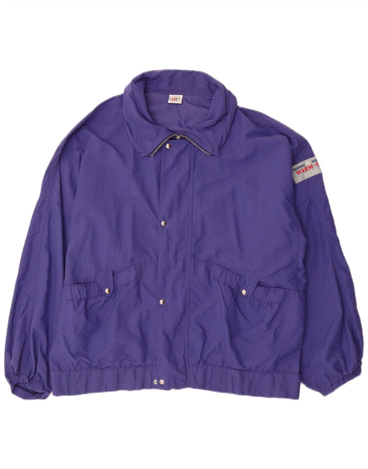 Belfe Мужская свободная дождевик куртка UK 38 Medium Purple