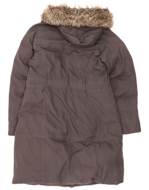 Женское стеганое пальто с капюшоном The North Face UK 16, большой серый нейлон