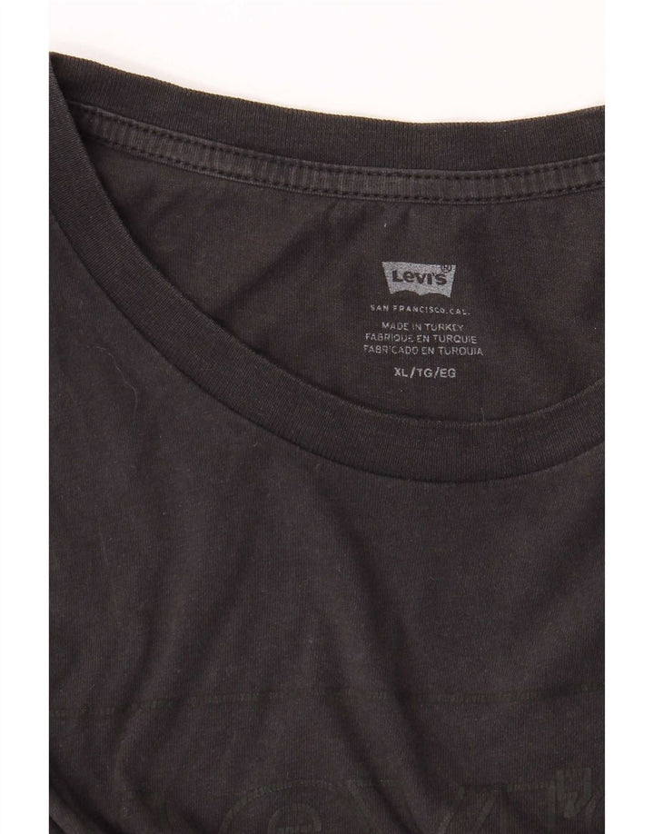 Мужская футболка с рисунком Levi's Top XL, черная