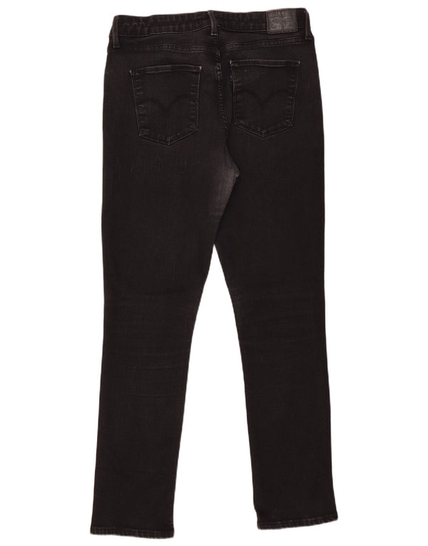 Женские классические джинсы скинни Levi's со средней посадкой США 14 XL W32 L30, черный хлопок