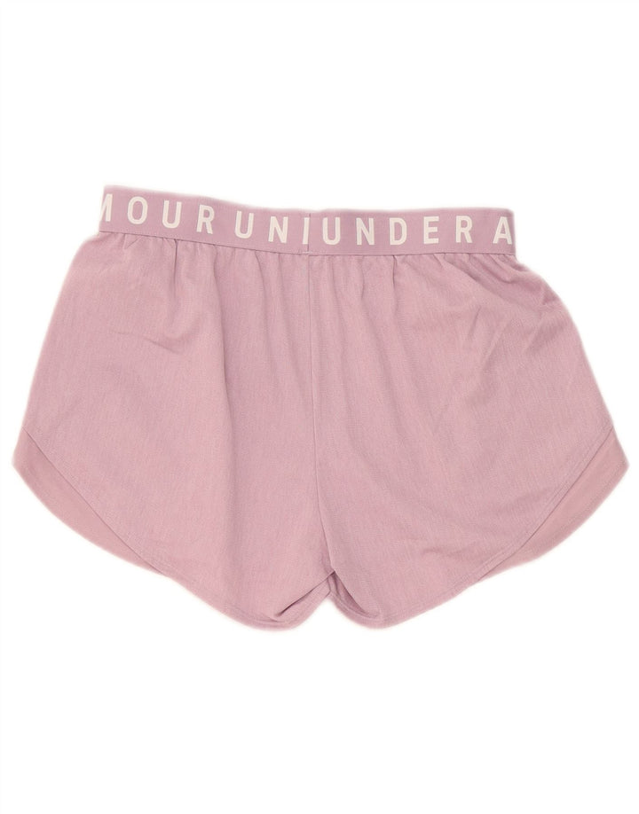 Женские спортивные шорты с рисунком Under Armour, Великобритания, 10, маленькие розовые, полиэстер