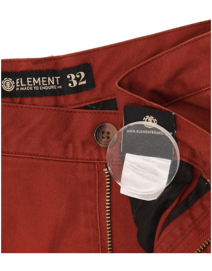 Мужские шорты чинос Element W32 среднего коричневого цвета из полиэстера