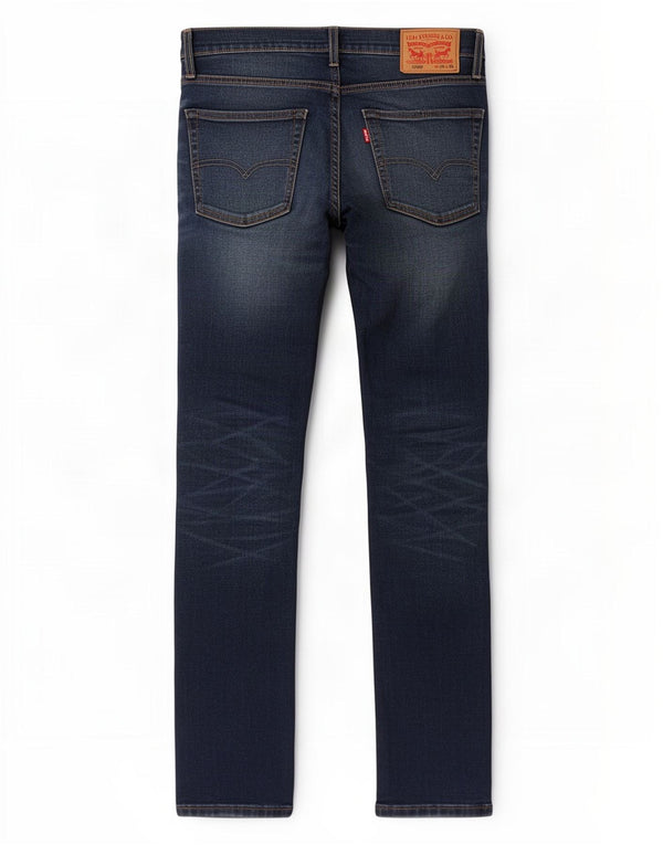 Мужские узкие джинсы Levi's W30 L33 темно-синие, хлопок