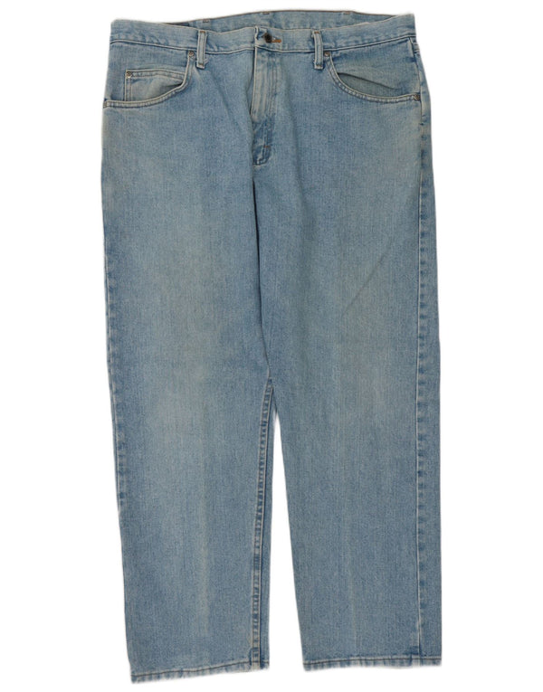 Мужские прямые джинсы свободного покроя Wrangler W38 L29, синий хлопок