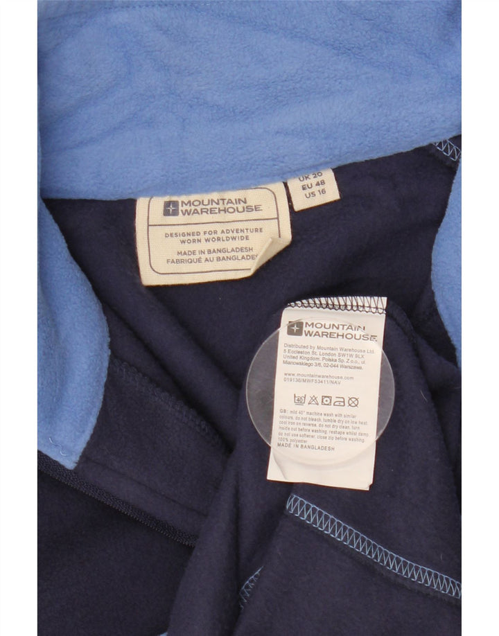 Женский свободный флисовый джемпер Mountain Warehouse UK 20 2XL Темно-синий